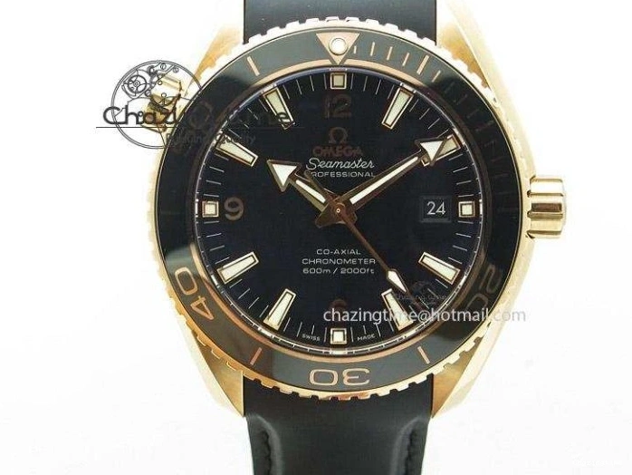 0412 Seamaster Pro Chrono SS RG OM Best Edition Blue Ceramic Blue Dial On SS RG Bracelet A Snug 8129